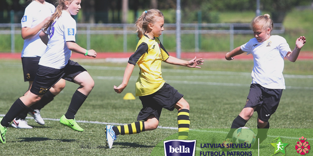 Zināmas vēl trīs Latvijas meiteņu futbola čempionāta U-12 grupas medaļu cīņu dalībnieces