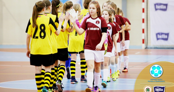 Dalībnieku rekordskaits arī jaunajā Latvijas meiteņu telpu futbola čempionāta sezonā