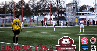 Spēles Minhenē turpina LFF Futbola akadēmijas Eiropas tūri