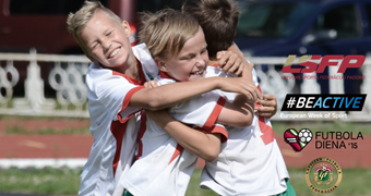 LSFP Eiropas sporta nedēļas ietvaros atbalsta Futbola dienas iniciatīvas