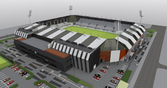 Futbola mājas - kā norisinās darbs pie jaunā stadiona projekta Kr. Barona ielā?
