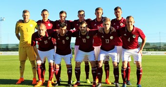 Latvijas nacionālā futbola izlase spēlē neizšķirti ar Fēru salām