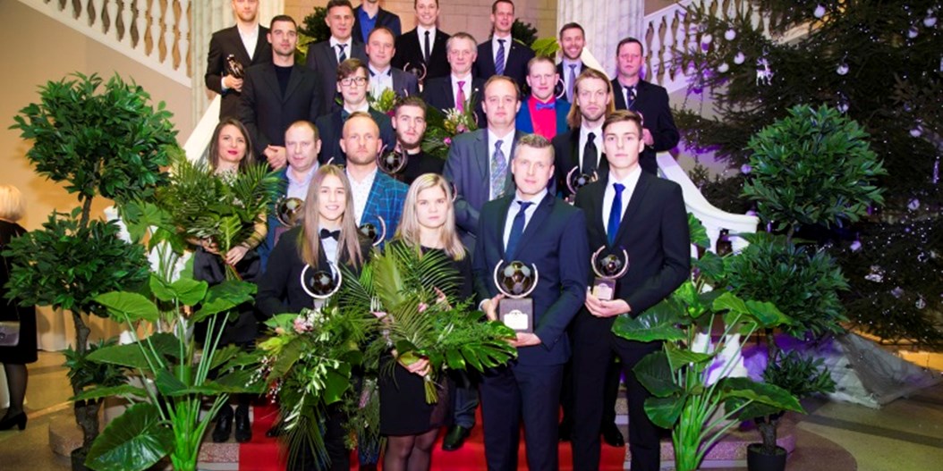 Andris Vaņins trešo gadu pēc kārtas atzīts par Latvijas labāko futbolistu