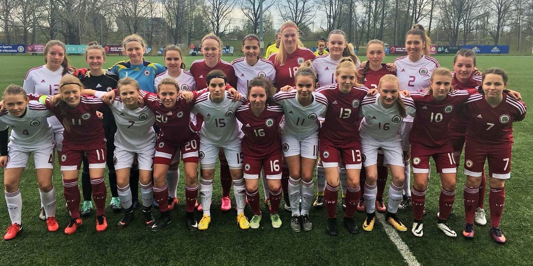 Latvijas WU-19 izlase pārbaudes spēlē pārspēj 1. līgas klubu izlasi