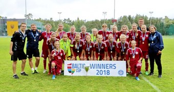 Latvijas WU-15 izlase - 2018. gada Baltijas kausa uzvarētājas