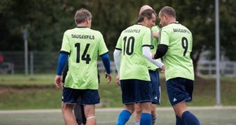 Daugavpils komanda garantē pirmo vietu veterānu čempionātā