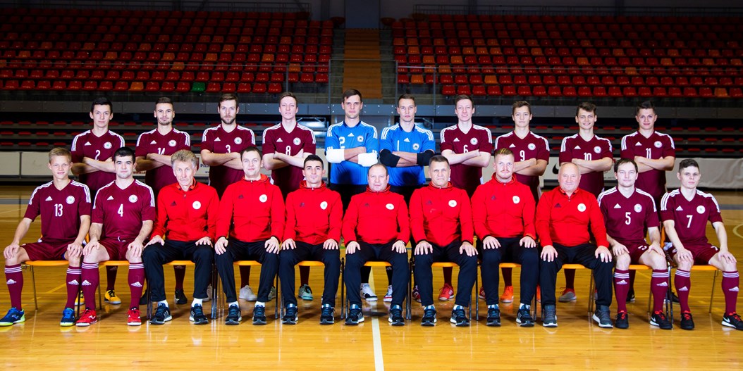 Latvijas telpu futbola izlase gatavojas A. Ponomarjova piemiņas turnīram