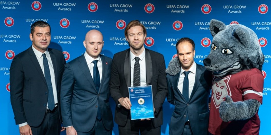 LFF un #11vilki saņem prestižu UEFA apbalvojumu
