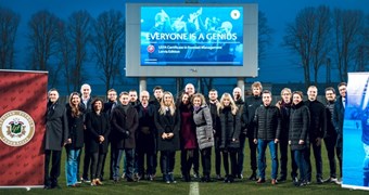 Noslēgušās UEFA futbola pārvaldības mācības Latvijā