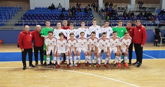 Latvijas U-19 telpu futbola izlase pārspēj Gruziju pirmajā pārbaudes spēlē