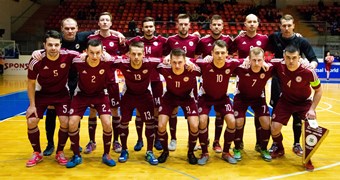Latvijas telpu futbola izlase pārliecinoši uzvar Gibraltāru