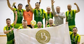 "BIB" uzvar Latvijas komercbanku telpu futbola turnīrā