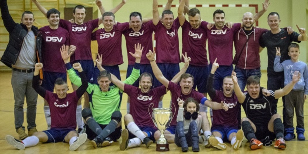 Par Rīgas telpu futbola čempionāta uzvarētāju kļūst "DSV"