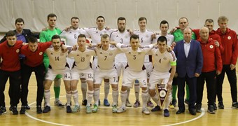 Latvijas telpu futbola izlase izrauj neizšķirtu pret Azerbaidžānu