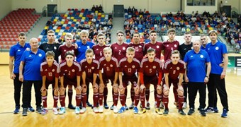 U-19 telpu futbolistiem Daugavpilī neizšķirts pret Turciju