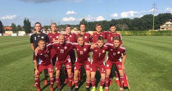 U-18 jauniešu izlase turnīru Čehijā sāk ar piekāpšanos ungāriem