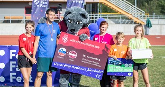 Futbola ģimeņu festivālā Foot Fam Fest Saldū uzvar Zāģeru ģimene
