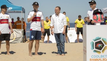 BFS "Ropaži" paceļas uz trešo vietu Latvijas-Igaunijas pludmales futbola līgā