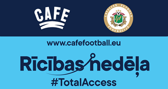LFF uzsāk sadarbību ar futbola pieejamības atbalsta organizāciju CAFE