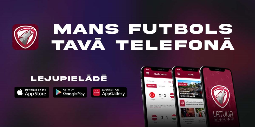 Latvijas futbola sekotājiem radīta mobilā aplikācija "Mans Futbols"