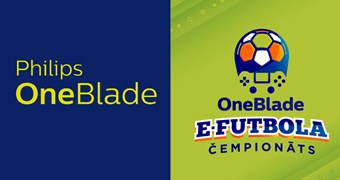 "Philips OneBlade" oficiāli kļūst par LFF e-futbola segmenta zīmolu
