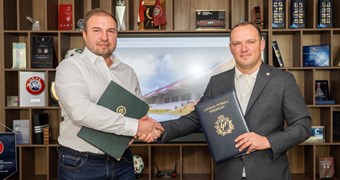 Noslēgts līgums ar SIA "Juminiks Ltd" par "Daugavas" stadiona jumta būvniecību