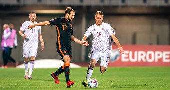 A. Jaunzema un E. Emša komentāri pēc spēles ar Nīderlandi