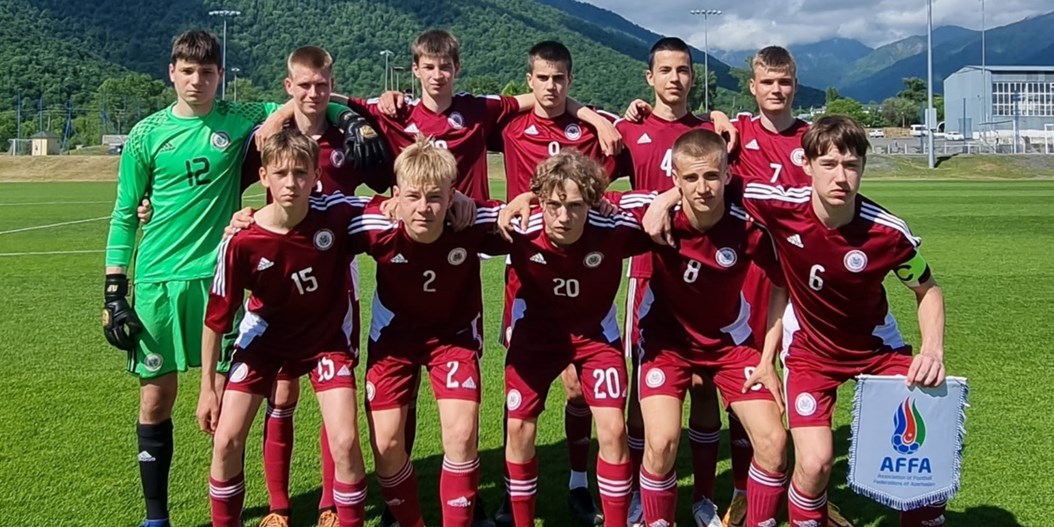 LFF Futbola akadēmijas U-15 izlasei Azerbaidžānā viens neizšķirts