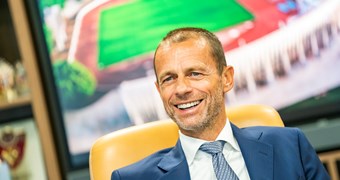 UEFA prezidents uzsācis divu dienu vizīti Latvijā