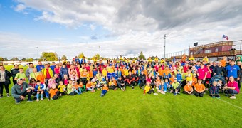 "FootFamFest" Jelgavā pulcē rekordlielu skaitu dalībnieku