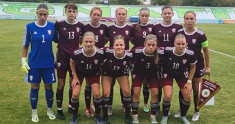 Latvijas WU-19 izlase pabeidz kvalifikācijas kārtu ar cienīgu spēli pret Rumāniju