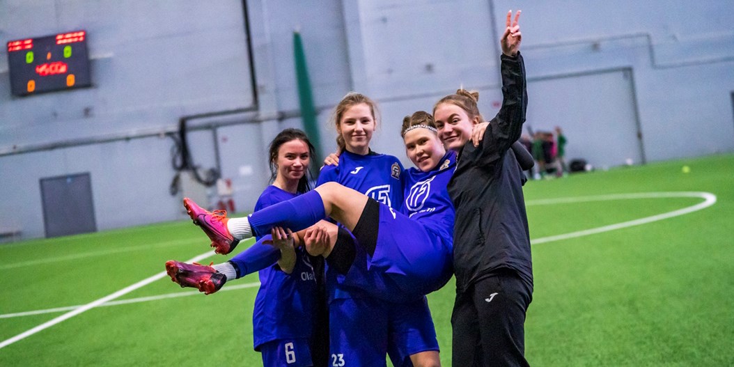 FK Olaine garantē uzvaru Ziemas kausā sievietēm