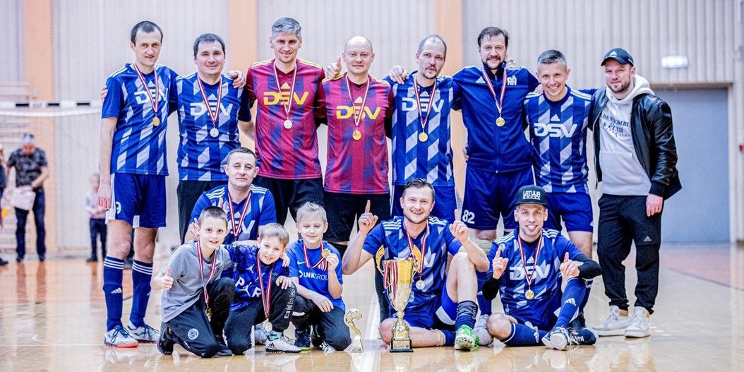 DSV Latvia triumfē veterānu telpu futbola čempionātā