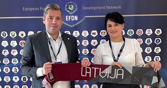 LFF pārstāvji apmeklē Eiropas Futbola attīstības tīkla konferenci
