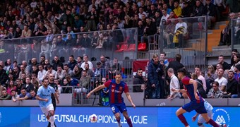 "Riga Futsal Club" brīnišķīgā eirokausu sezona beidzas ar episku dueli pret "Barca"