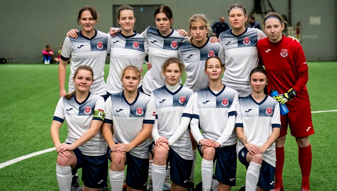 FK "Olaine" otro gadu pēc kārtas uzvar Ziemas kausā sievietēm