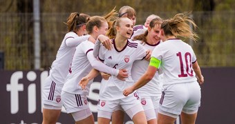 Latvijas WU-19 svin pirmo uzvaru kvalifikācijas ciklā