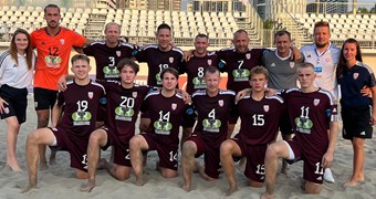 Latvijas izlase piedalās pludmales futbola "Euro League" turnīrā Gruzijā