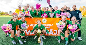 Skanstes SK izcīna Sieviešu futbola 1. līgas čempionu titulu