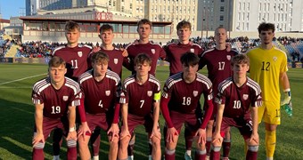 U-19 izlase Elites kārtu sāk ar neizšķirtu pret Itāliju