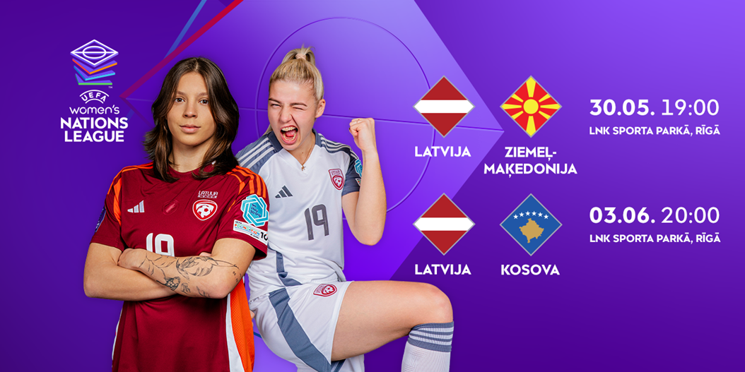 Mediju akreditēšanās darbam sieviešu futbola UEFA Nāciju līgas spēlēs