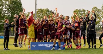 Latvijas U-19 izlase nosargā Baltijas kausa čempionu titulu