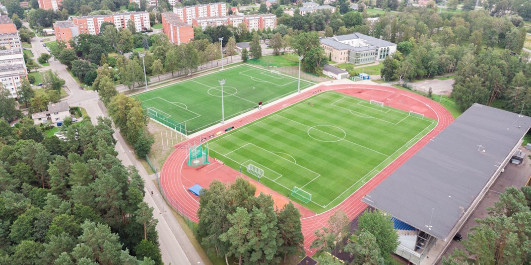 Pabeigti pārbūves darbi vienā no U-17 Eiropas čempionāta stadioniem Jūrmalā