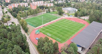 Pabeigti pārbūves darbi vienā no U-17 Eiropas čempionāta stadioniem Jūrmalā
