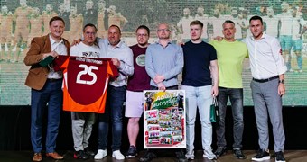 Latvijas mediju futbola komanda startē Eiropas čempionātā Druskininkos