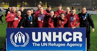 "Unity EURO Cup" turnīrā bēgļiem Latvijas komandai trešā vieta