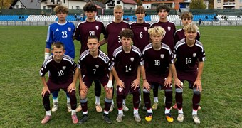 Attīstības turnīrā U-15 izlase piekāpjas Ziemeļīrijai