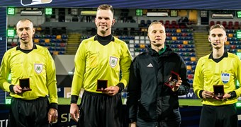 Latvijas tiesnešu brigādei uzticēta eirokausu spēle