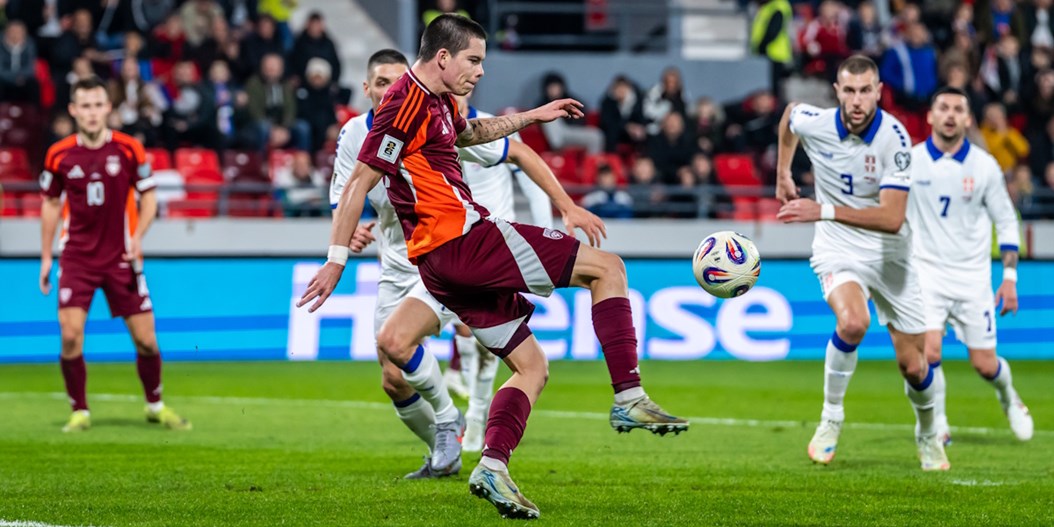 Gada pēdējā spēlē iegūta vadība un saspringta cīņa pret Serbiju