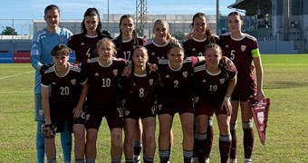 Arī Latvijas WU-19 izlase pirmoreiz izcīna vietu A līgā